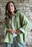Hippie Shake Linen Blend Shirt Jacket Washed Lawn